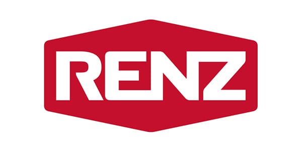 RENZ Logo in Rot – Partner für Briefkasten- und Paketkastenlösungen