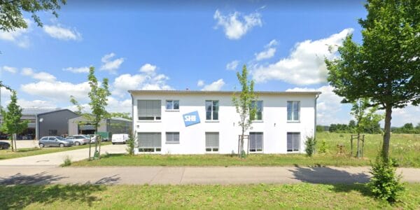 Ansicht Firmengebäude SHI Abbildung des SHI Gebäudetechnik Firmengebäudes