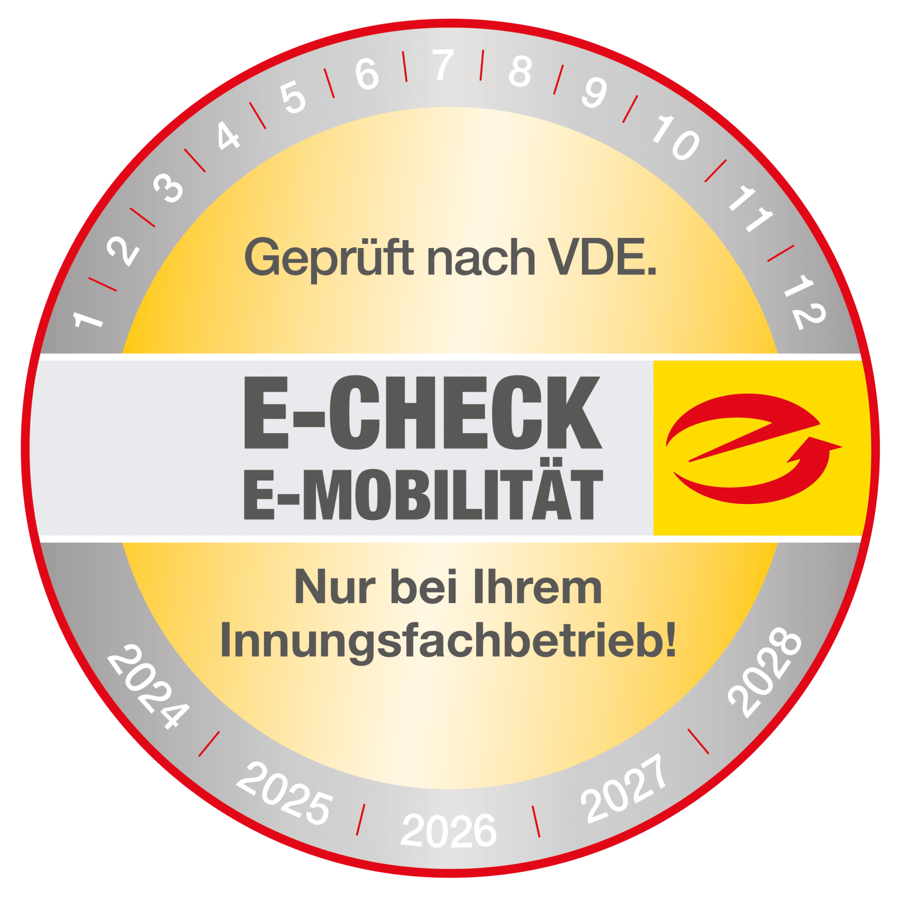 E-Check Prüfsiegel, E-Mobilität, geprüft nach VDE