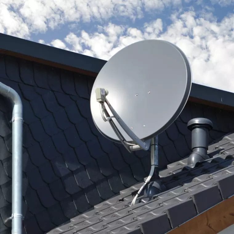 Satellitenschüssel für TV-Empfang