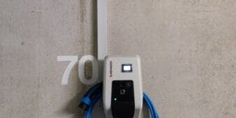 Wallbox-Ladestation für Elektroautos, installiert von SHI Elektro